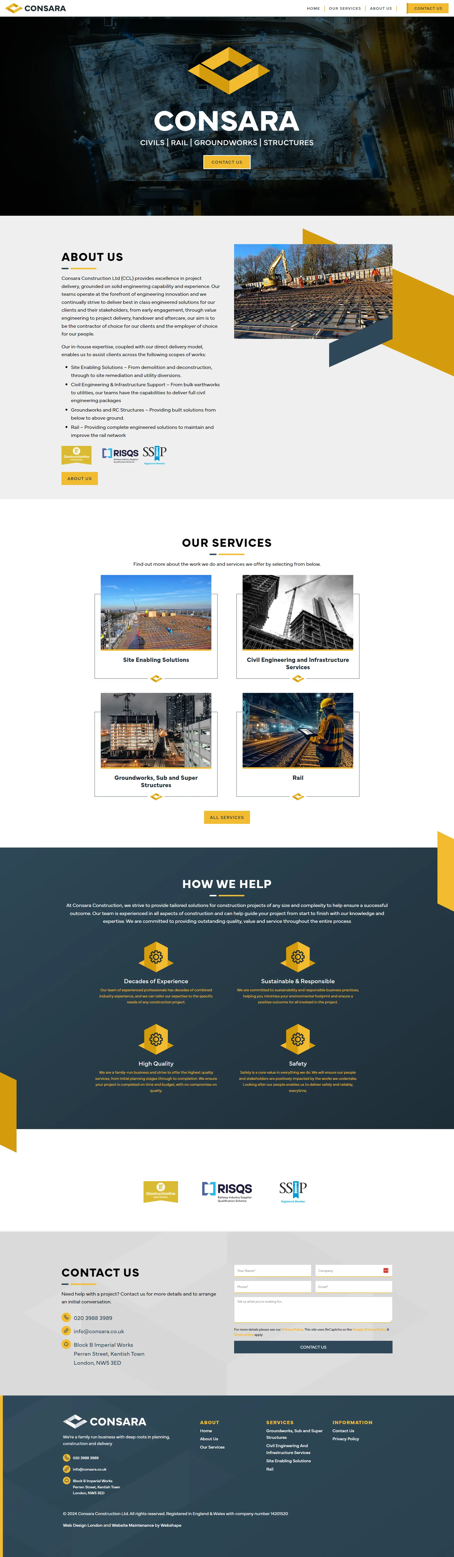 Construction Website Design
