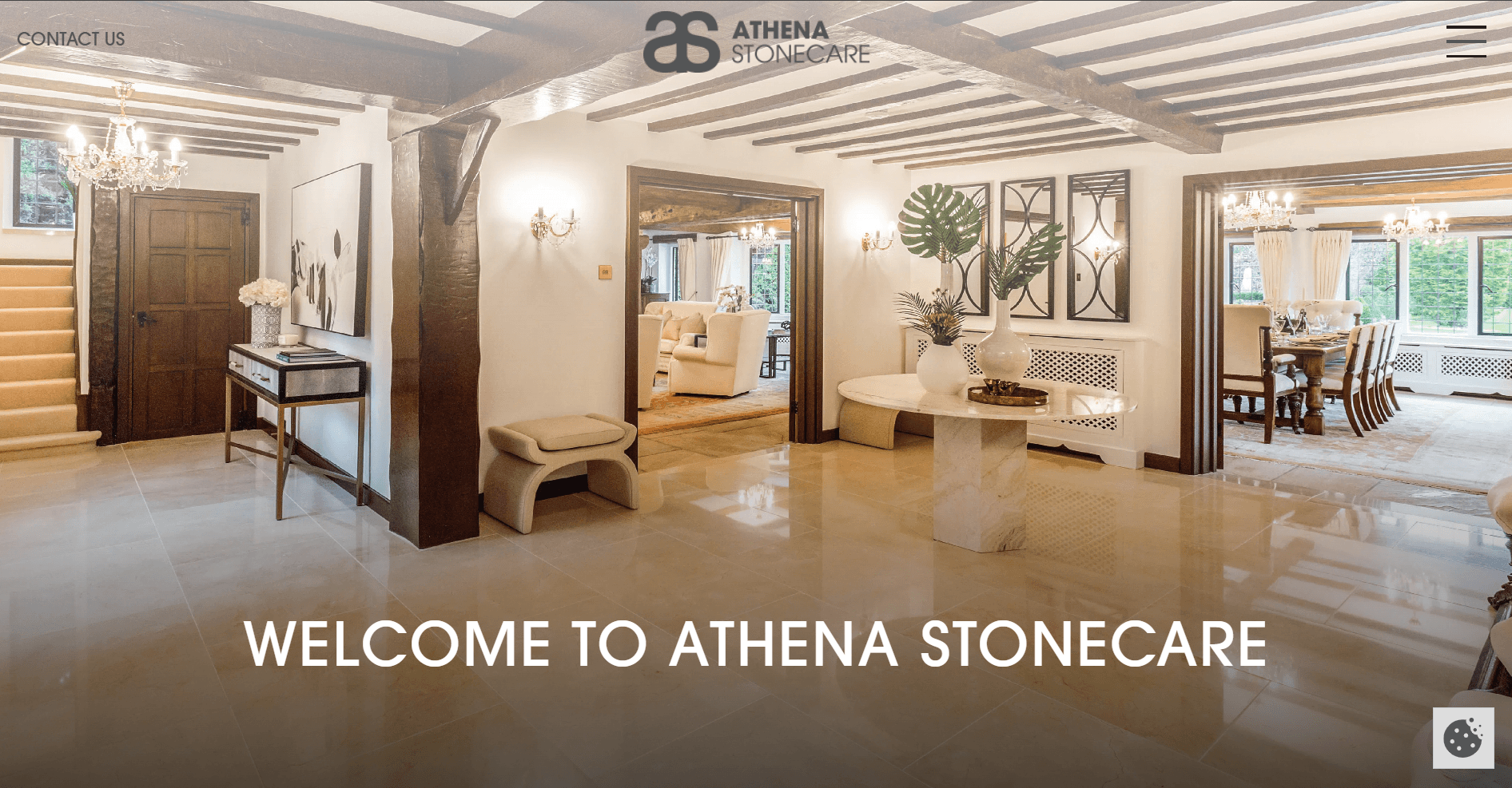 Athena Stone Care desktop view