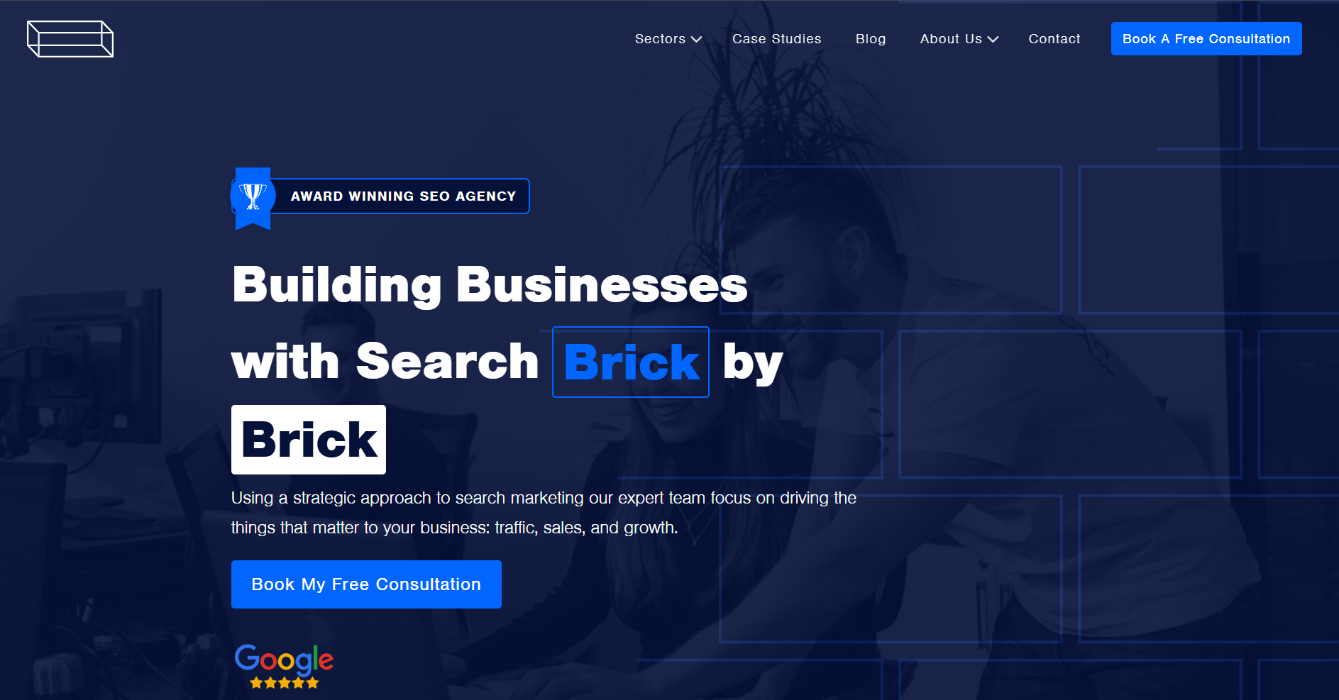 Brick Digital desktop view