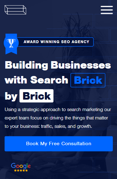 Brick Digital mobile view