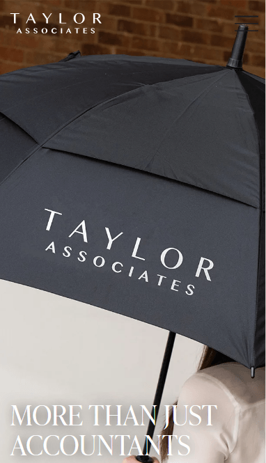 Taylor Associates mobile view