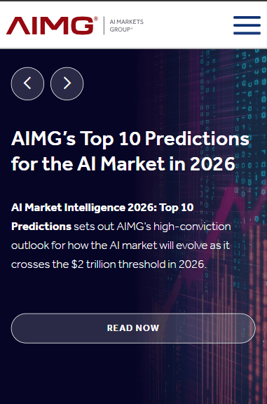 AI Markets Group mobile view