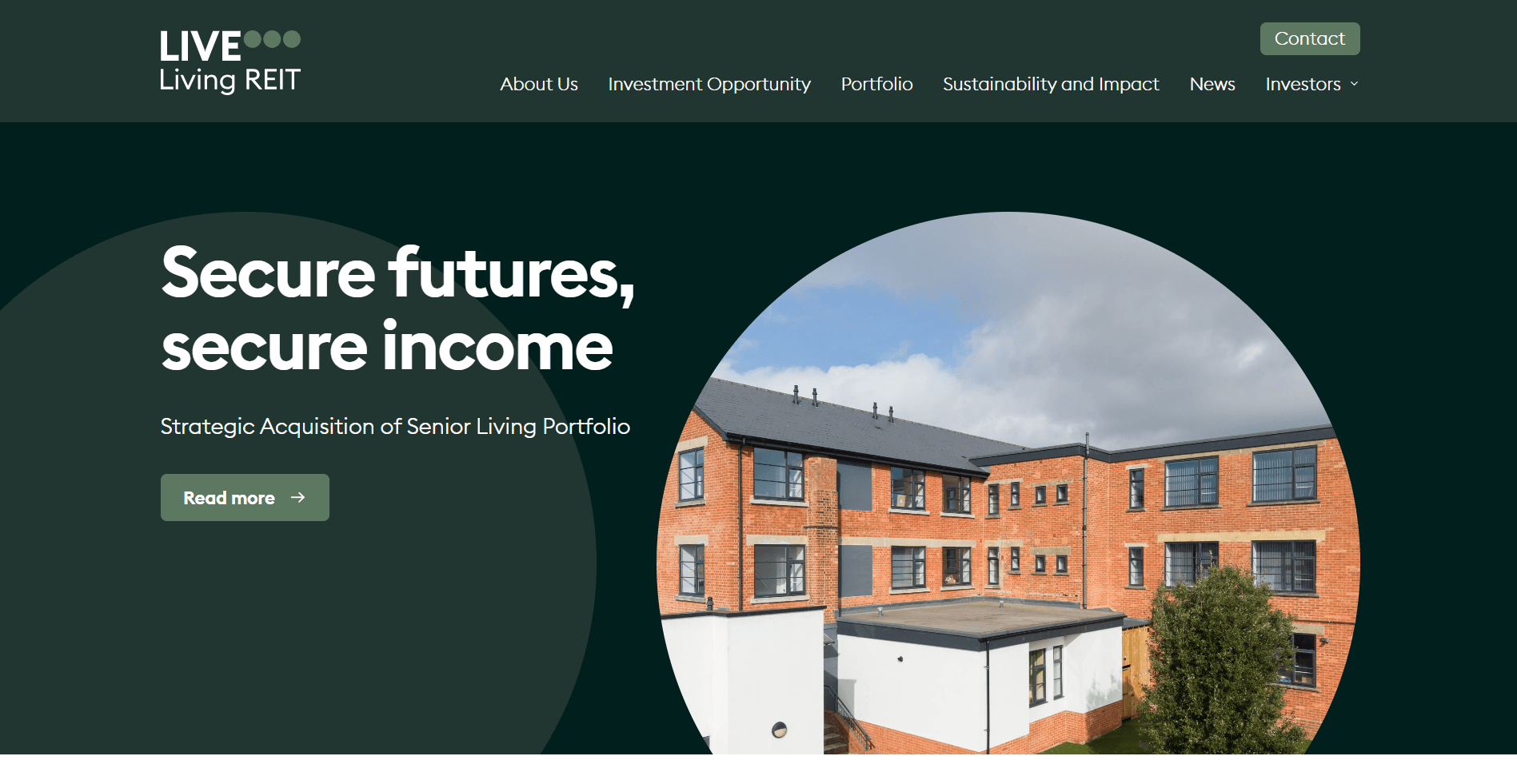 Living REIT desktop view